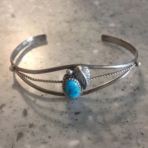 Turquoise Gem Stone Clasp Bracelet
